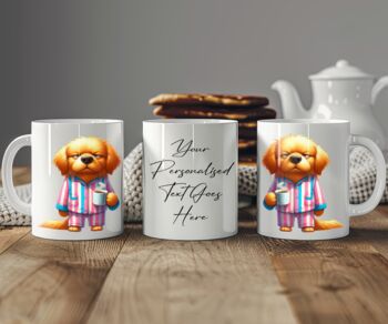 Personalised Golden Retriever Morning Coffee Pet Dog Gift Mug B, 2 of 2