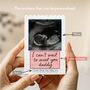 Personalised New Baby Bump Announcement Block For Dad, thumbnail 3 of 11