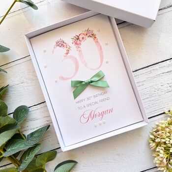 Personalised 30th Birthday Card In Pink, 11 of 12