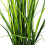 Artificial Grass Plant With Blue Ceramic Planter, thumbnail 3 of 5