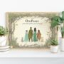 Personalised Fantasy Forest Family Portrait Print Gift, thumbnail 3 of 12