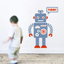 Personalised Robot Wall Sticker, thumbnail 1 of 2