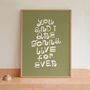 Oasis Poster, Live Forever Music Print, Song Art Print, thumbnail 6 of 10