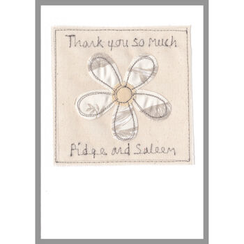 Personalised Flower Thank You Card For Her, 4 of 12