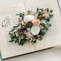 Clara Winter Whites Hair Clip Dried Flower Wedding Hair Accessory, thumbnail 1 of 5