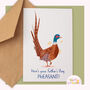 Funny Pheasant Father's Day Card For A Nature Loving Dad, thumbnail 5 of 5