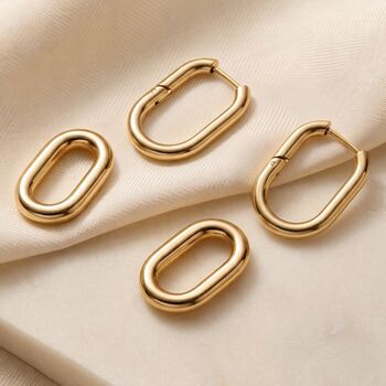 Convertible Paperclip Drop Earrings In Gold Or Silver, 6 of 7