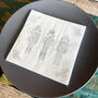 Elegant Silver Nutcracker Christmas Paper Napkins 20 Pack, thumbnail 2 of 7