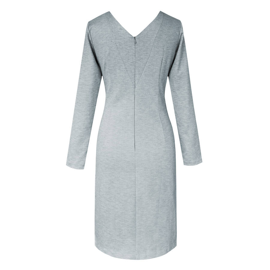 Frieda Dress Grey By LAGOM | notonthehighstreet.com