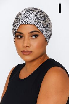 Satin Lined Turban Headwrap – Protective Chemo And Hair Loss Headwear, 10 of 10