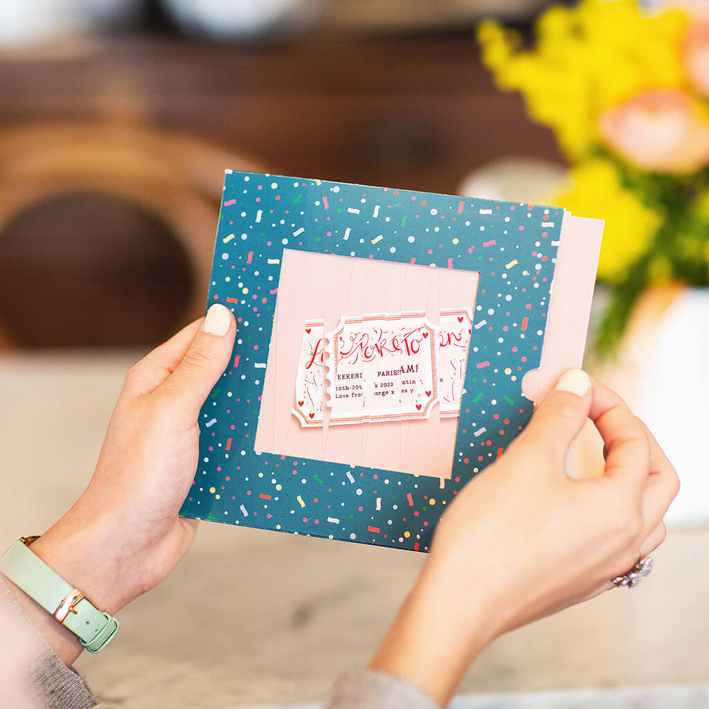 Personalised Love Token Reveal Card By Becky Broome