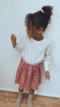 Pink Sequin Christmas Party Skirt, 3 of 7