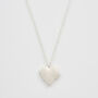 Silver Forget Me Not Heart Locket Necklace, thumbnail 5 of 9