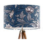 Blue And Grey Floral Lampshade, Lysandra Blue, thumbnail 4 of 6