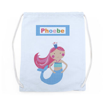 Personalised Mermaid Pe Kit Bag, 11 of 12