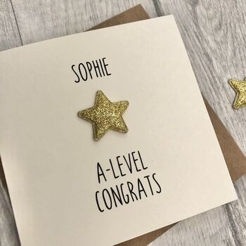 A Level Congratulations Personalised Card, 4 of 4