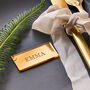 Personalised Mirror Gold Wedding Place Setting, thumbnail 4 of 8
