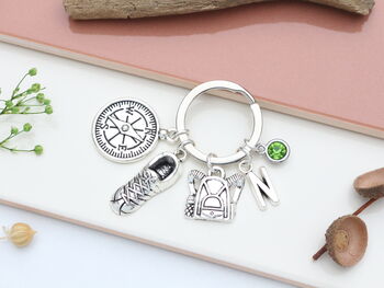 Hiking Personalised Keyring Walking Gift, 6 of 11