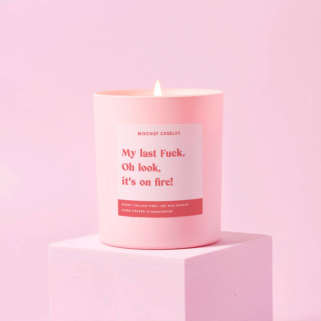 Funny My Last Fuck Friendship Gift Candle, 1 of 3
