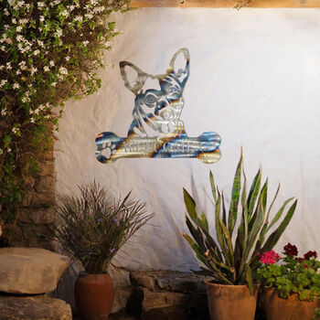 Personalised Chihuahua Welcome Metal Wall Art Sign For Home And Garden Gift, 4 of 11