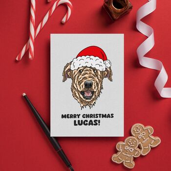 Personalised Airedale Terrier Dog Dad Card, 11 of 12