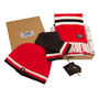 Luxury Cashmere Football Sets In Red Black And White, thumbnail 1 of 4