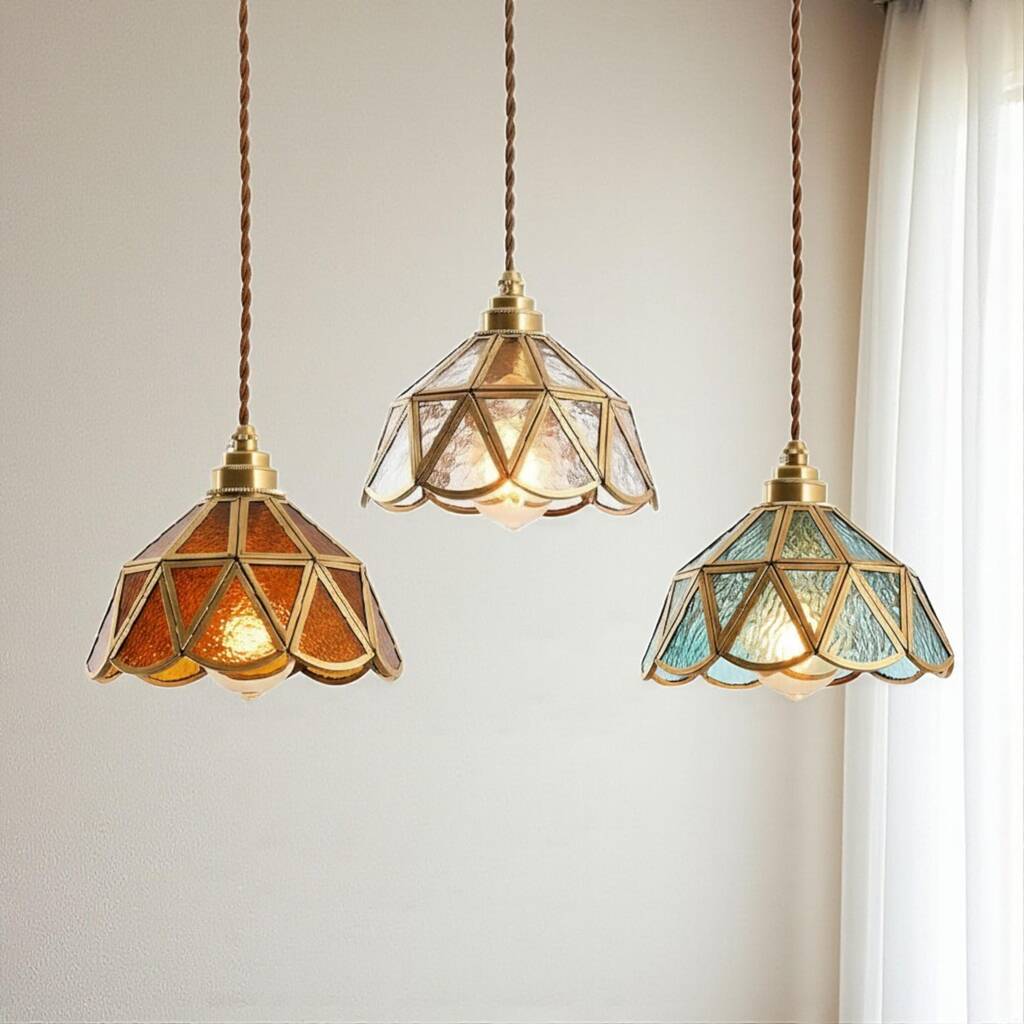 Stained Glass Ceiling Pendant Light