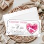 Concert Ticket, Surprise Scratch To Reveal Concert Ticket, thumbnail 6 of 10