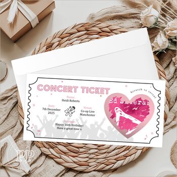 Concert Ticket, Surprise Scratch To Reveal Concert Ticket, 6 of 10