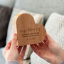 Personalised Happy Mothers Day Heart Candle Holder Gift, thumbnail 2 of 4