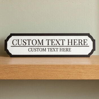 Personalised Small Custom Acrylic Road Wall Sign Plaque, 4 of 5