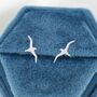 Albatross Bird Stud Earrings In Sterling Silver, thumbnail 3 of 11