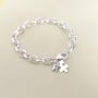 Personalised Silver Jigsaw Puzzle Charm Bracelet, thumbnail 2 of 4