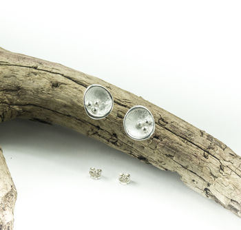 Silver Cosmos Earrings, 4 of 7