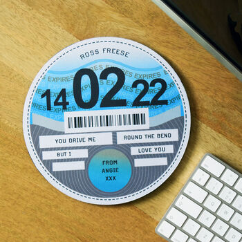 Personalised Tax Disc Mouse Mat, 7 of 8