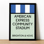 American Express Stadium Monopoly Brighton Football Print, thumbnail 1 of 2