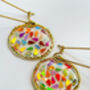 Small Disco Ball Earrings With Gold Sparkles, thumbnail 9 of 12