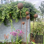 Stylish Cluster Of Five Steel Balls/Cups For Garden Large, thumbnail 4 of 12