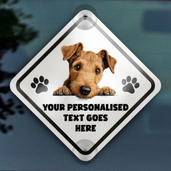 Personalised Dog On Board Car Sign, 8 of 12