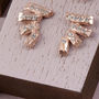 Sapphire Rose Cuff Earrings, thumbnail 1 of 3