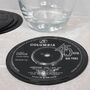 Set Of Four Real Vintage Record Coasters, thumbnail 7 of 7