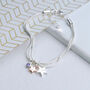 Personalised Birthstone Double Star Bracelet, thumbnail 5 of 10