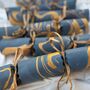 Blue And Gold Hand Marbled Christmas Crackers, thumbnail 2 of 10