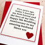 Personalised 5th Wedding Anniversary Card, thumbnail 4 of 4