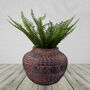 23cm X 30cm Large Aztec Vase Planter, thumbnail 1 of 8