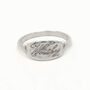 Sterling Silver Worthy Word Ring, thumbnail 1 of 3
