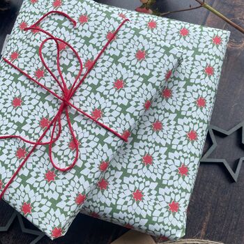 Patchwork Star Paper Fibre Wrapping Paper Set, 10 of 12