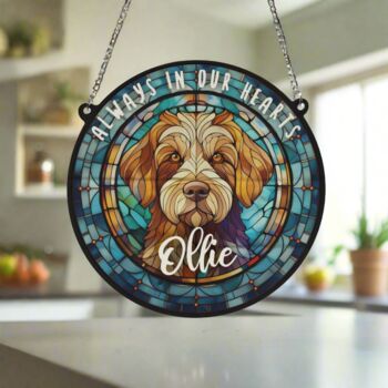 Labradoodle Memorial Suncatcher, 4 of 6