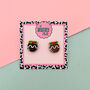 Christmas Pudding Glitter Christmas Studs, thumbnail 5 of 5