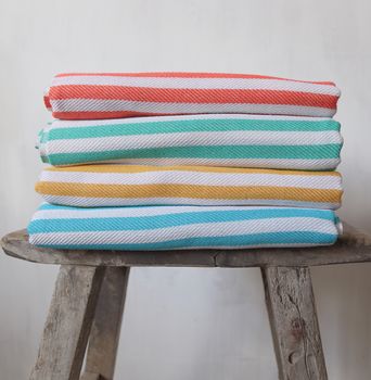 Striped Luxury Hammam Towel, 2 of 10